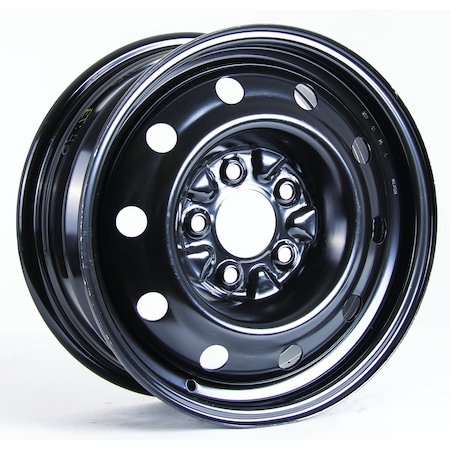 Rtx Steel Wheel, Steel Wheel 15x6.5 5x114.3 ET40 CB71.5 Black X99126N